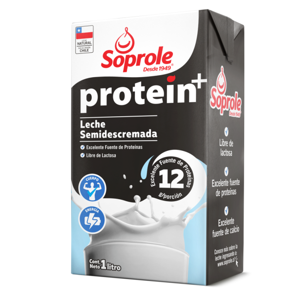 Leche Sin lactosa Protein Semidescremada 1 litro Soprole